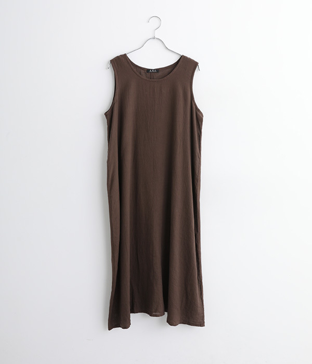 シングルガーゼペチワンピース(こげ茶-ONESIZE)