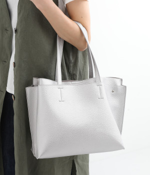 A4セパレート　パーテーショントート(シルバー-ONESIZE)