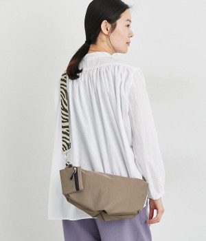 ワイドテープ　ナイロンショルダー(ブラウン-ONESIZE)