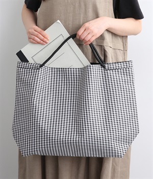 ウォッシャーナイロン パッカブルトート(ブラックミックス-ONESIZE)
