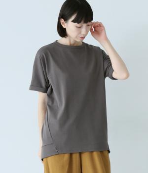 コクーンTシャツ(チャコール-F)