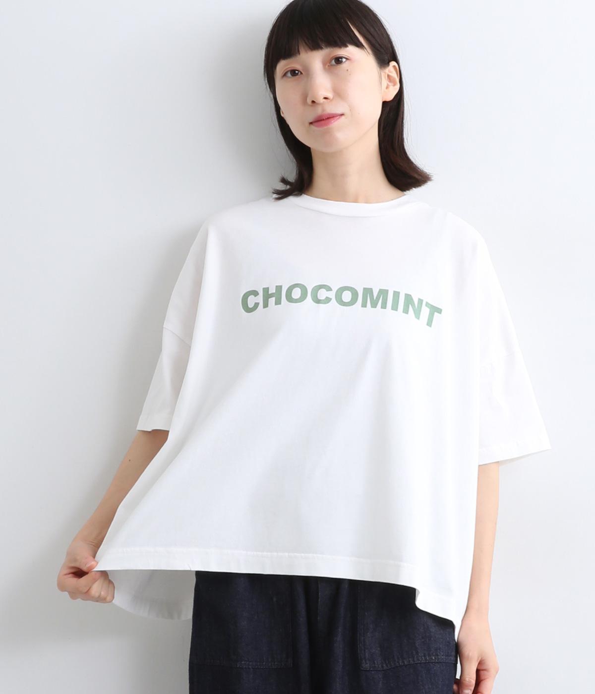 コットン天竺チョコミントTee(オフ-ONESIZE)