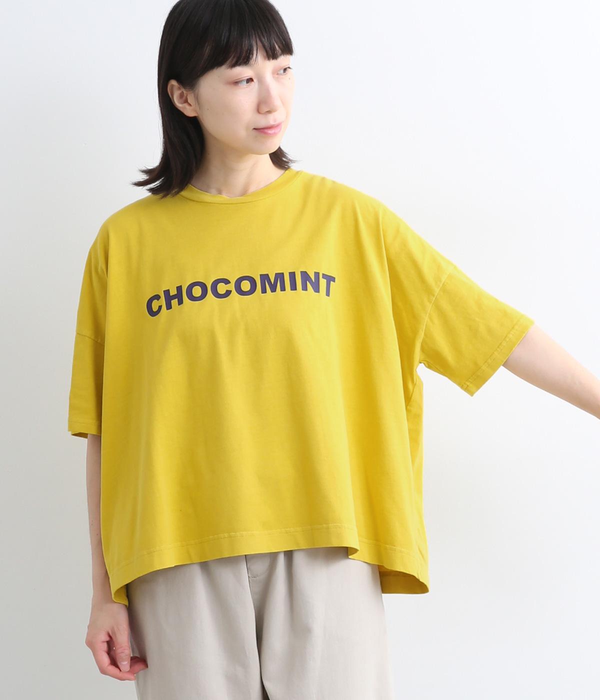 コットン天竺チョコミントTee(イエロー-ONESIZE)