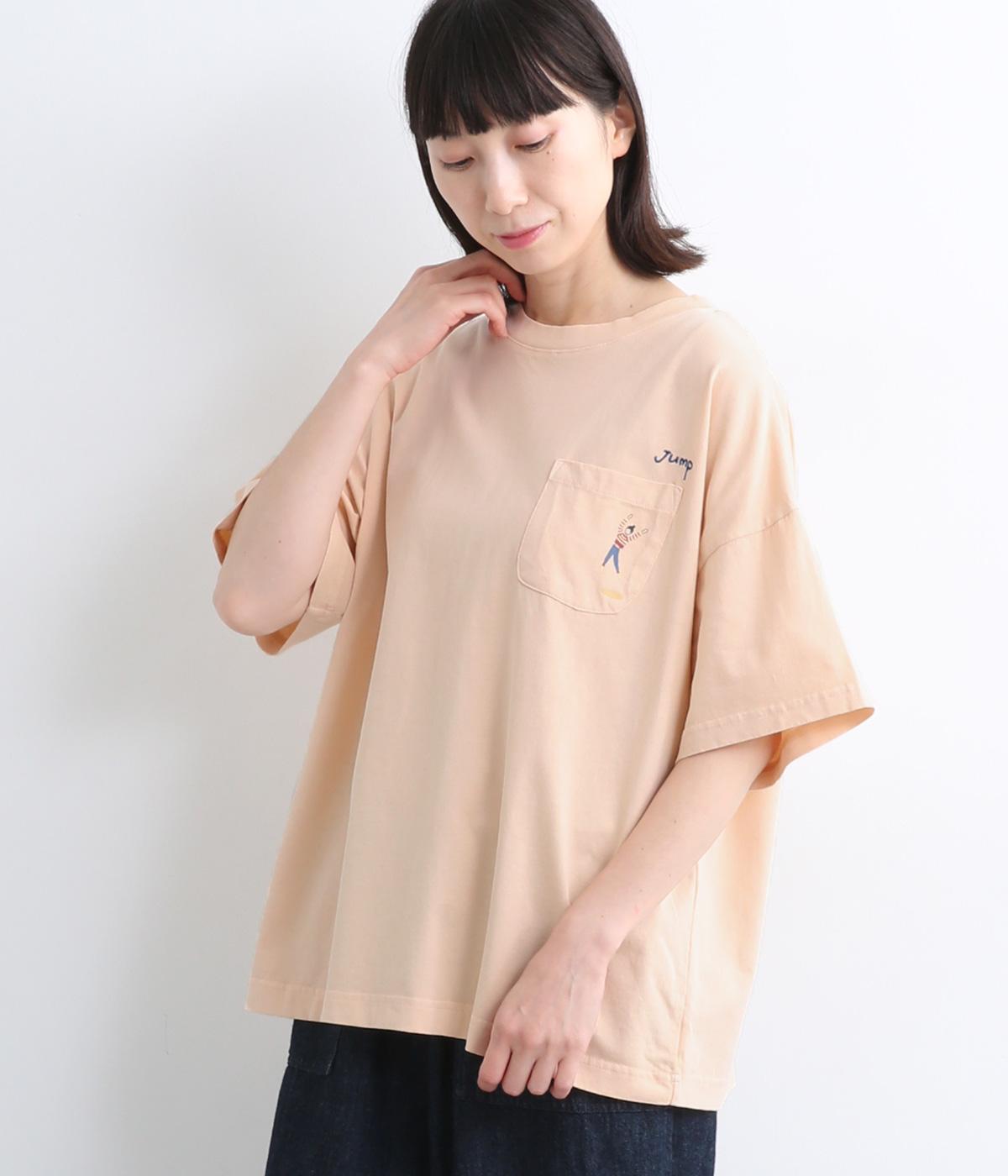 コットン天竺JUMP Tee(ベージュ-ONESIZE)