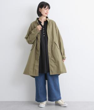 コットンナイロンフィッシュテールコート