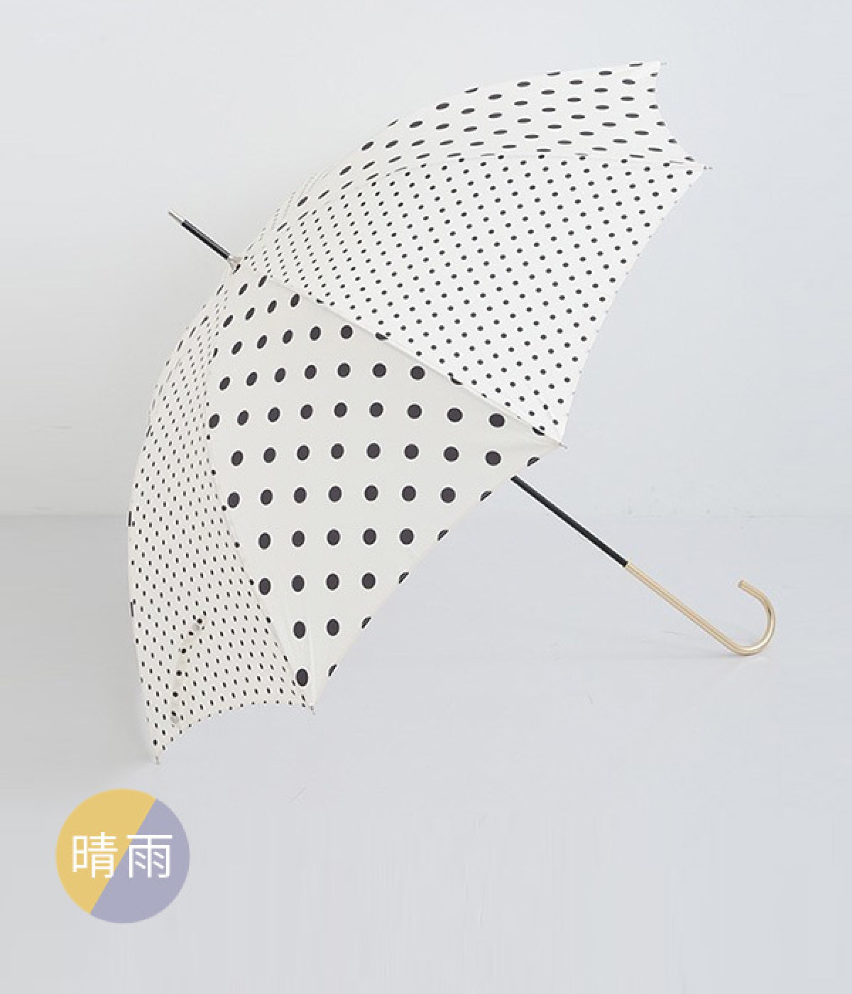 UMBRELLAS LONG  Dots　晴雨兼用(ホワイト-ONESIZE)