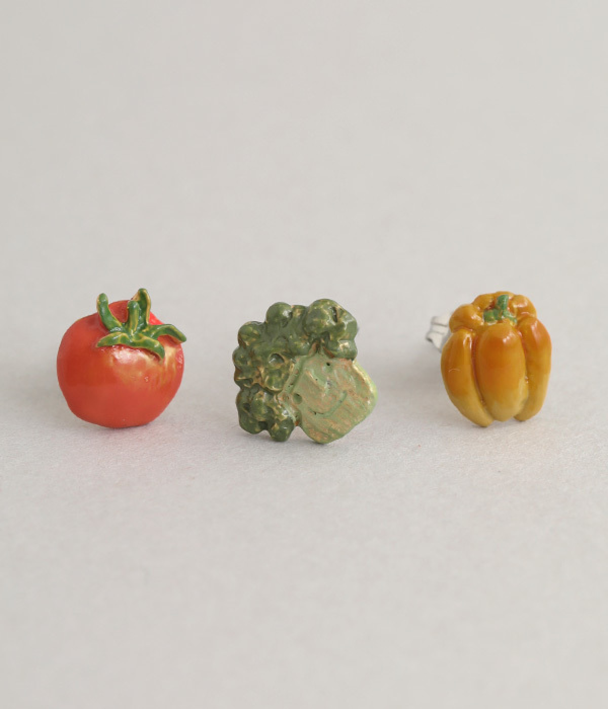 緑黄色野菜　ピアス(カラー1-ONESIZE)