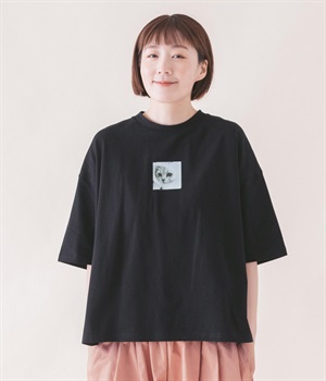 ネコプリントTシャツ