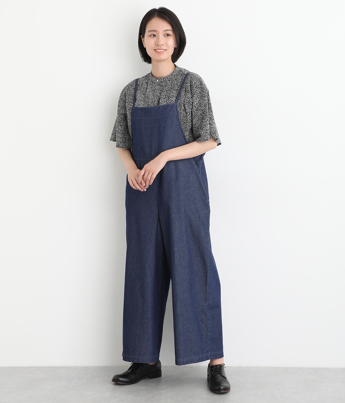6ozデニム サロペット(インディゴ-ONESIZE)