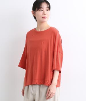 ラフィーガーゼワイドTシャツ(レッド-ONESIZE)