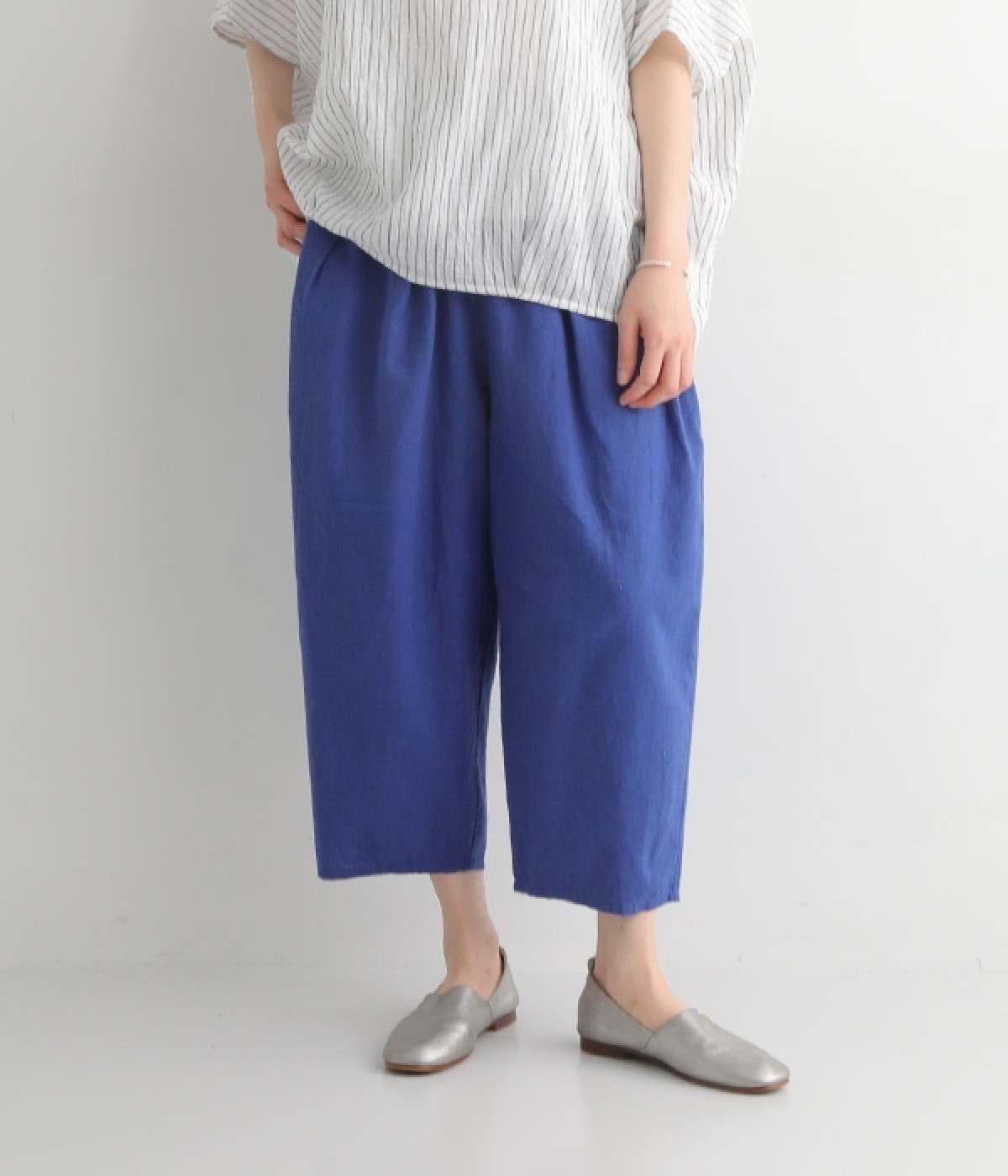 一部別注｜コットンリネンタックコクーンパンツ(ロイヤル-ONESIZE)