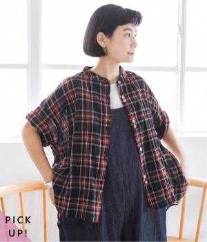 別注｜シャーリングシアーチェック柄シャツ