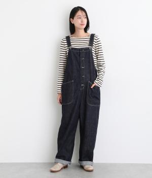 コットン10ozデニムBIGポケットオーバール(ワンウォッシュ-F)