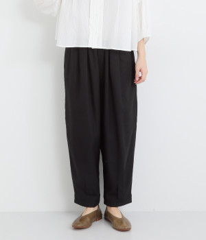 レーヨンリネンバルーンパンツ