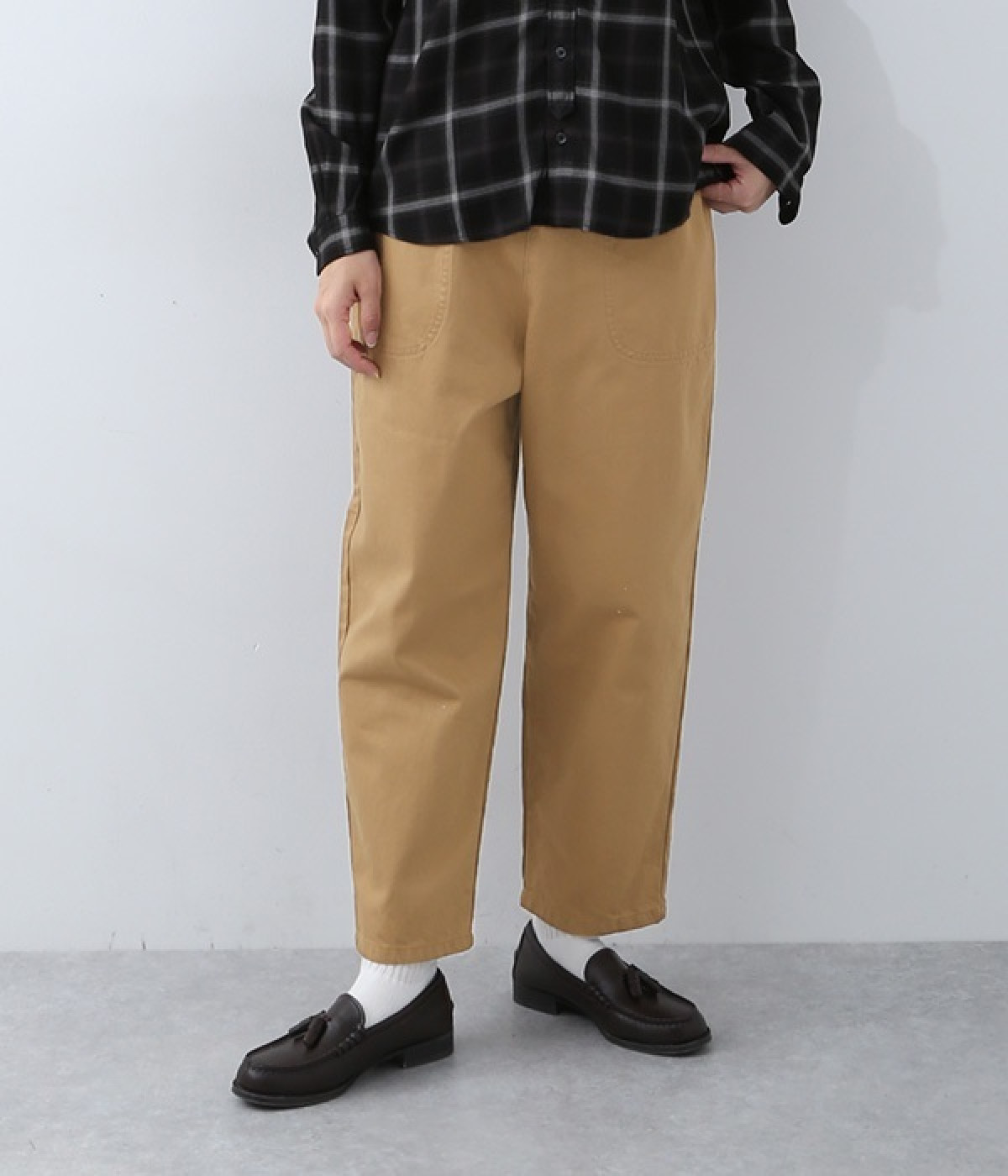 ヴィンテージフレンチドリルパンツ(キャメル-ONESIZE)
