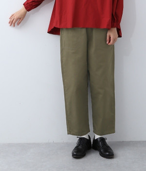 ヴィンテージフレンチドリルパンツ(カーキ-ONESIZE)