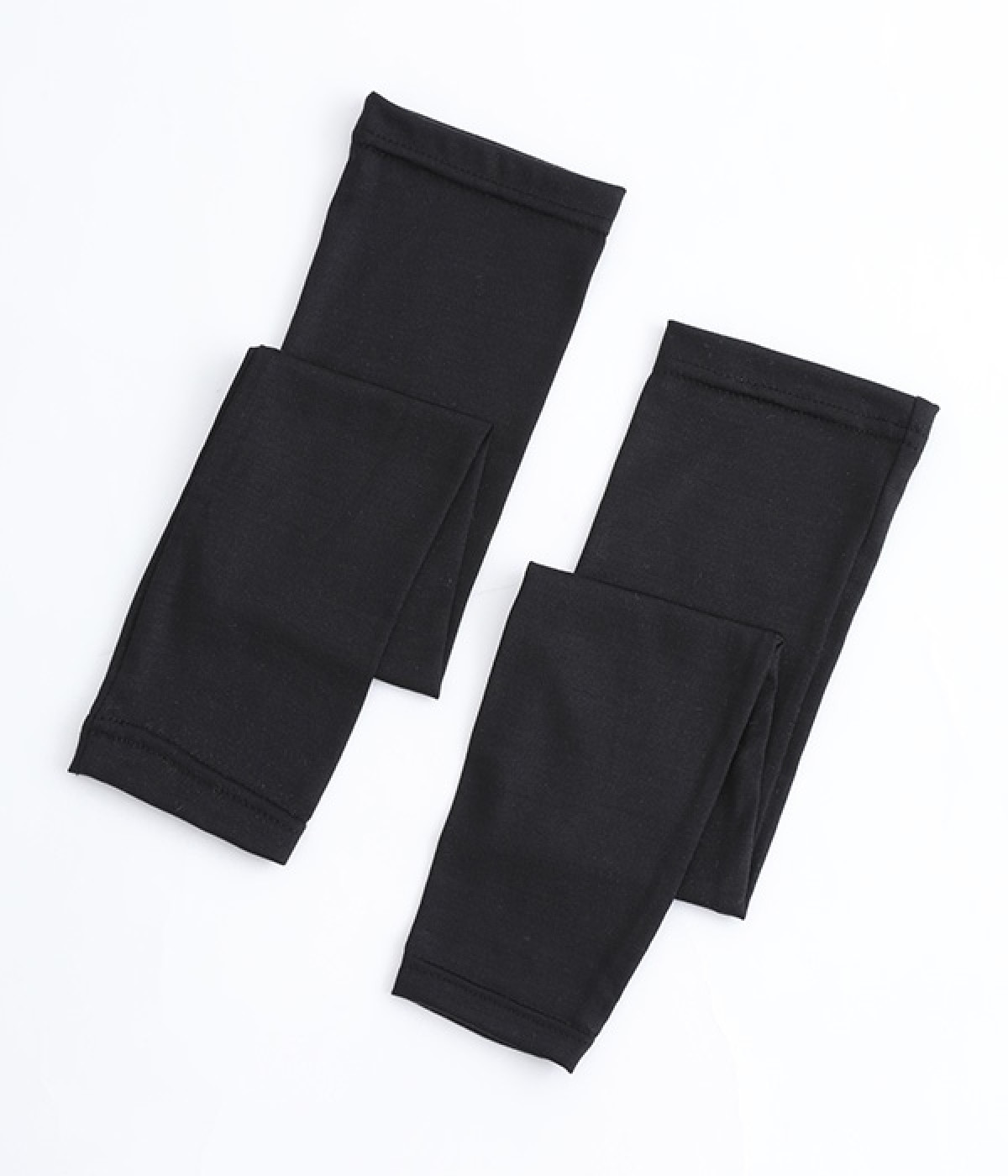 冷感シルクのアームカバー　ロング丈(鉄黒-ONESIZE)
