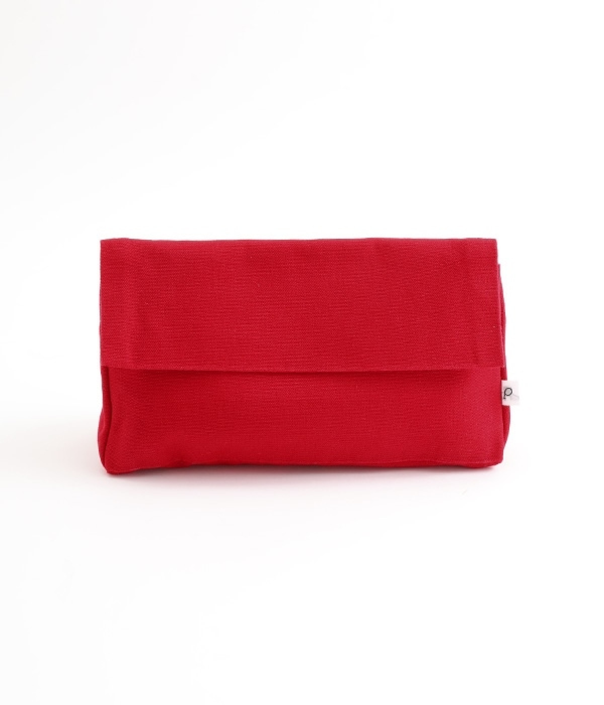 キャンバス　トライアングルポーチ　ラージ(レッド-ONESIZE)