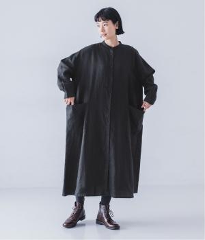 リネンポケットシャツワンピース
