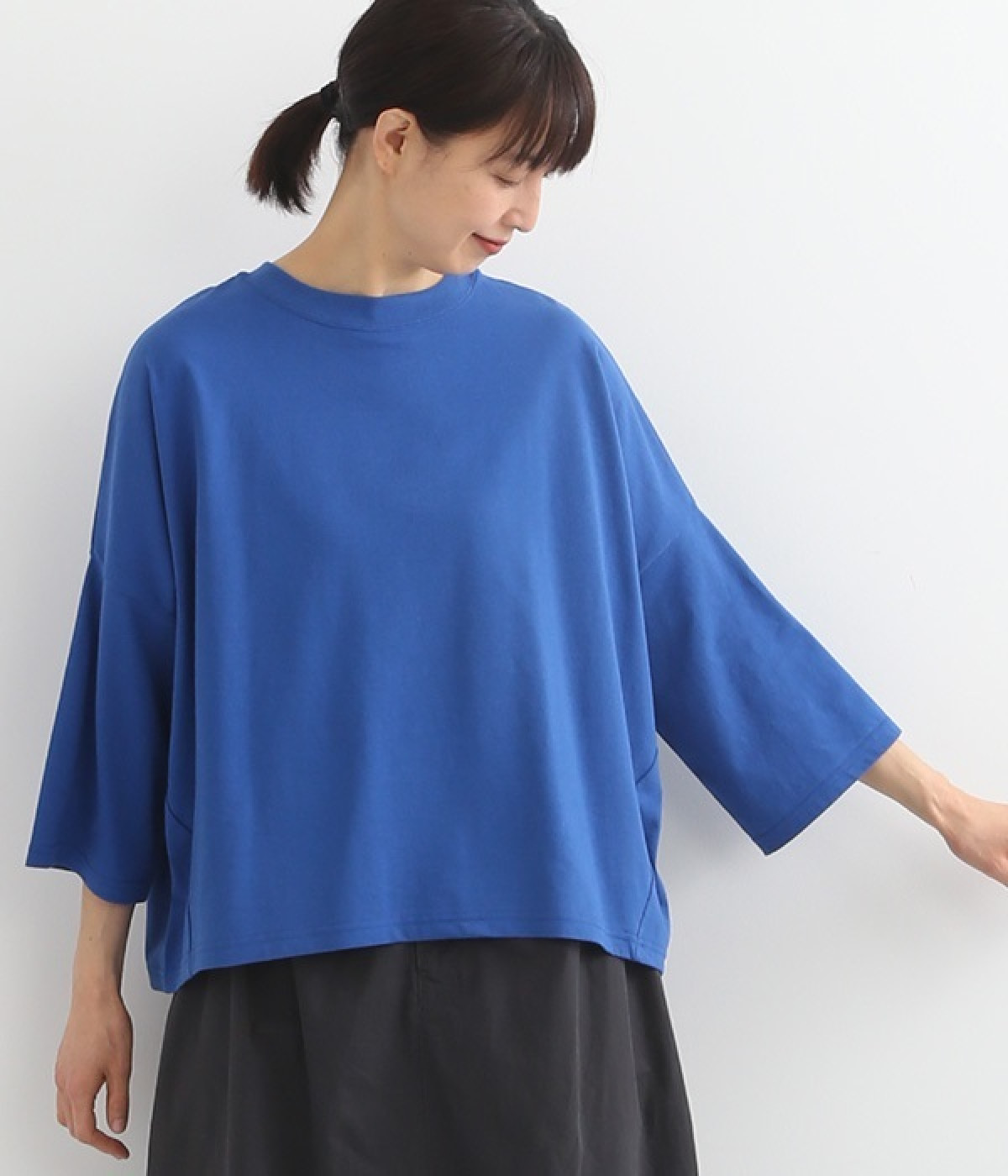 ヴィンテージ天竺 ココンTシャツ(ブルー-2)