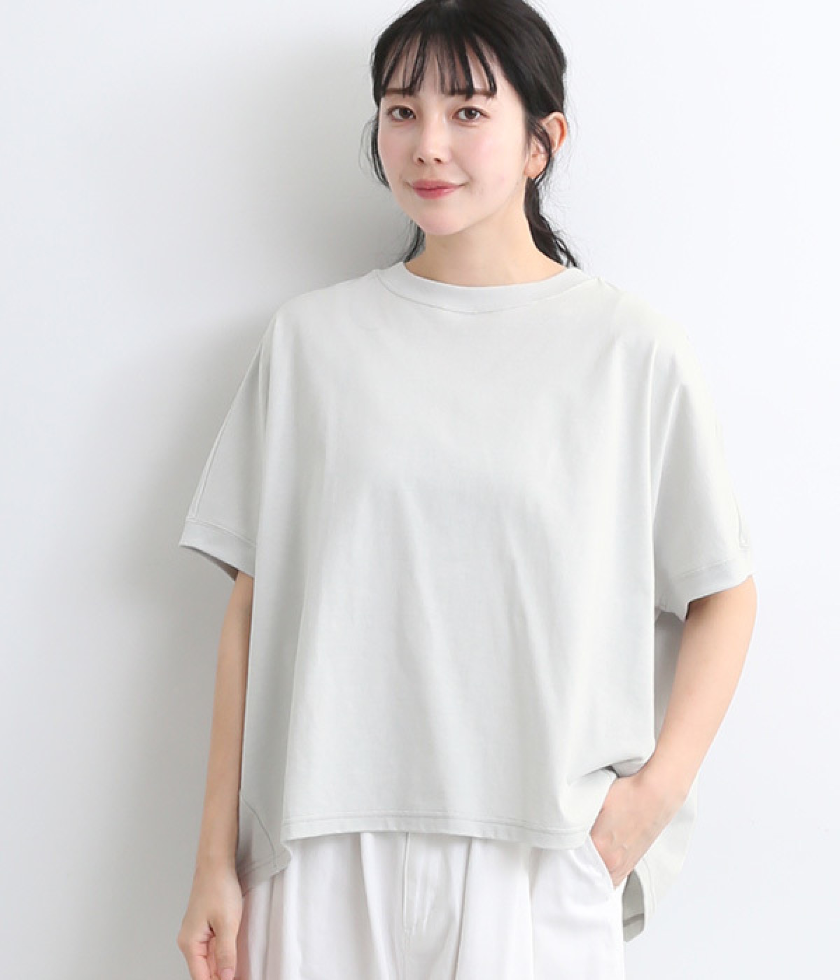 ヴィンテージ天竺　ココンTシャツ(ライトグレー-ONESIZE)