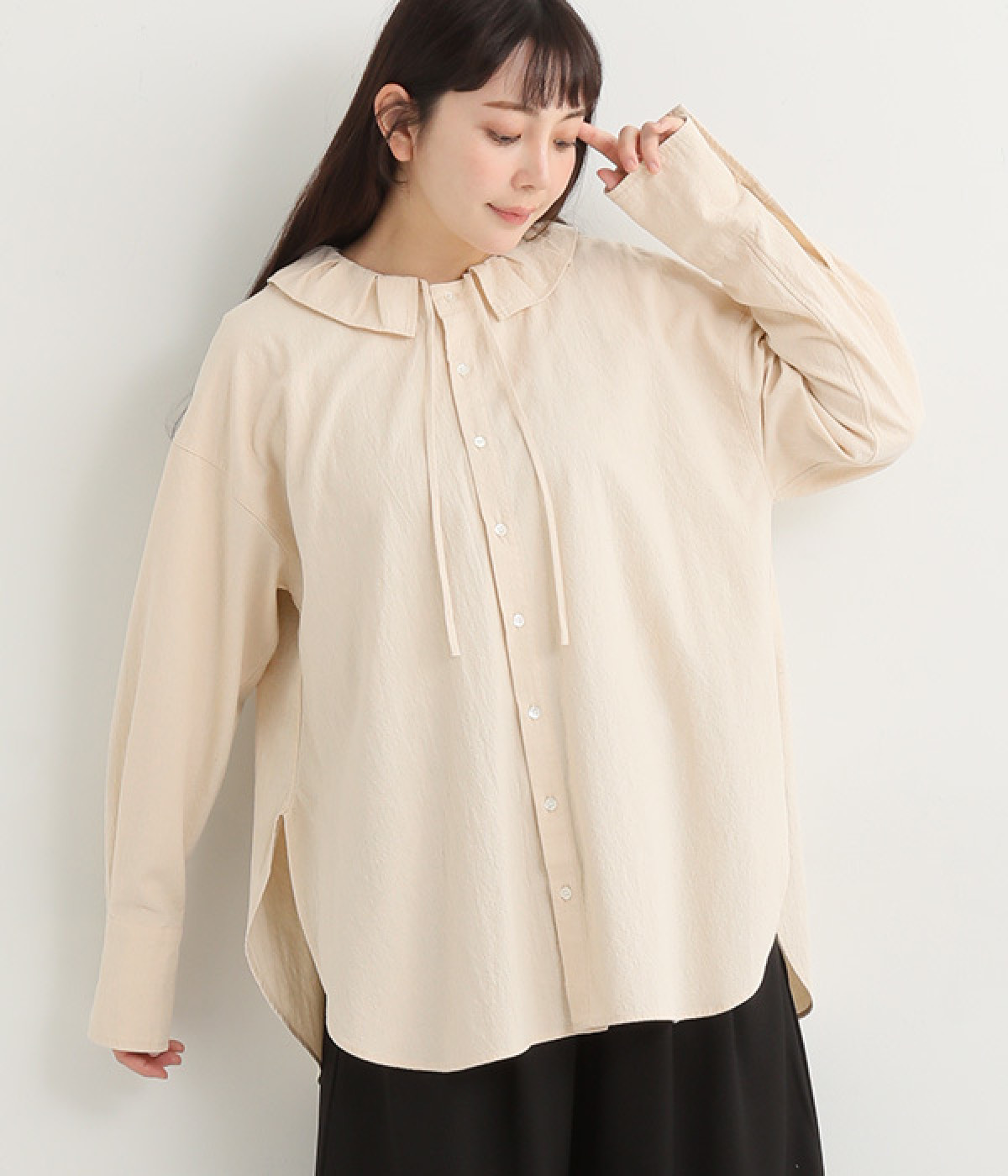 バードクローシーチング　コルレットシャツ(アイボリー-ONESIZE)