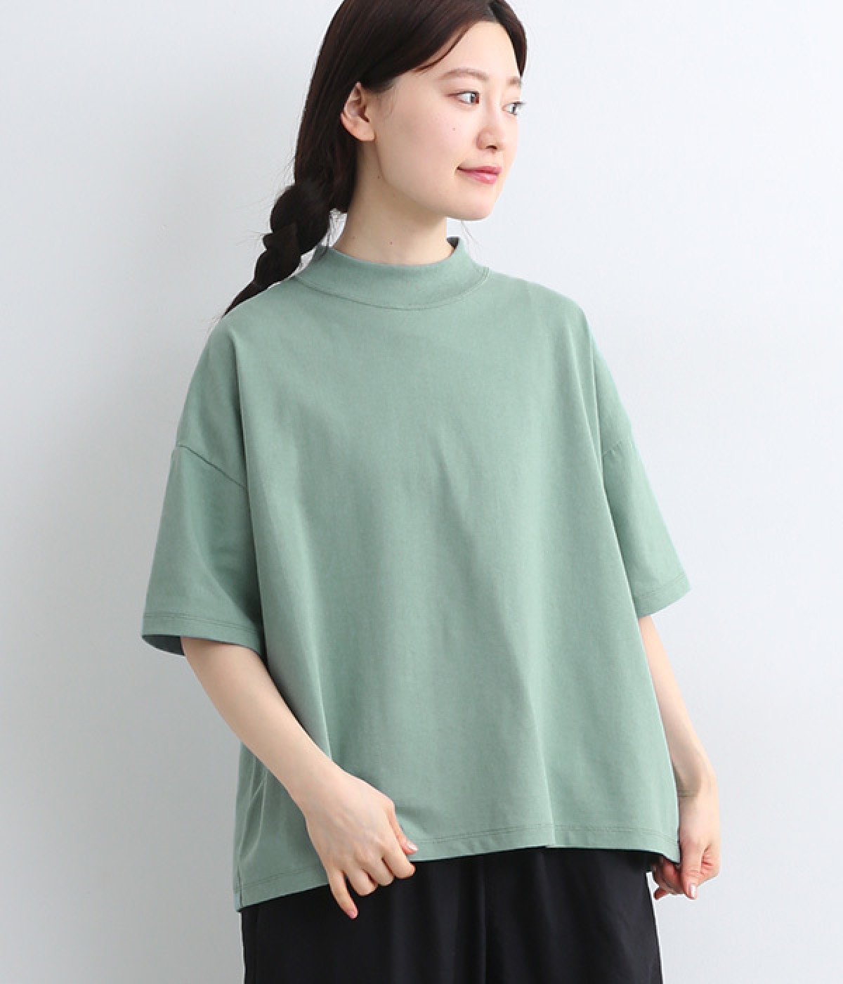 ヴィンテージ天竺アリエールTシャツ(アンティークグリーン-ONESIZE)