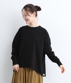 コットンヴィンテージ天竺ユニヴェルセルロンTシャツ(ブラック-2)
