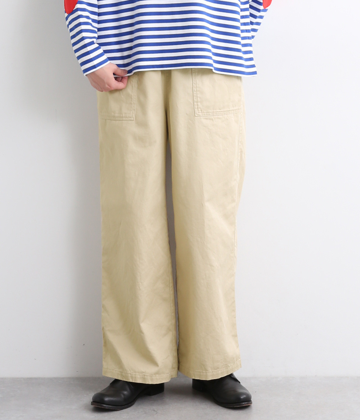 コットン ベイカーパンツ(ベージュ-ONESIZE)