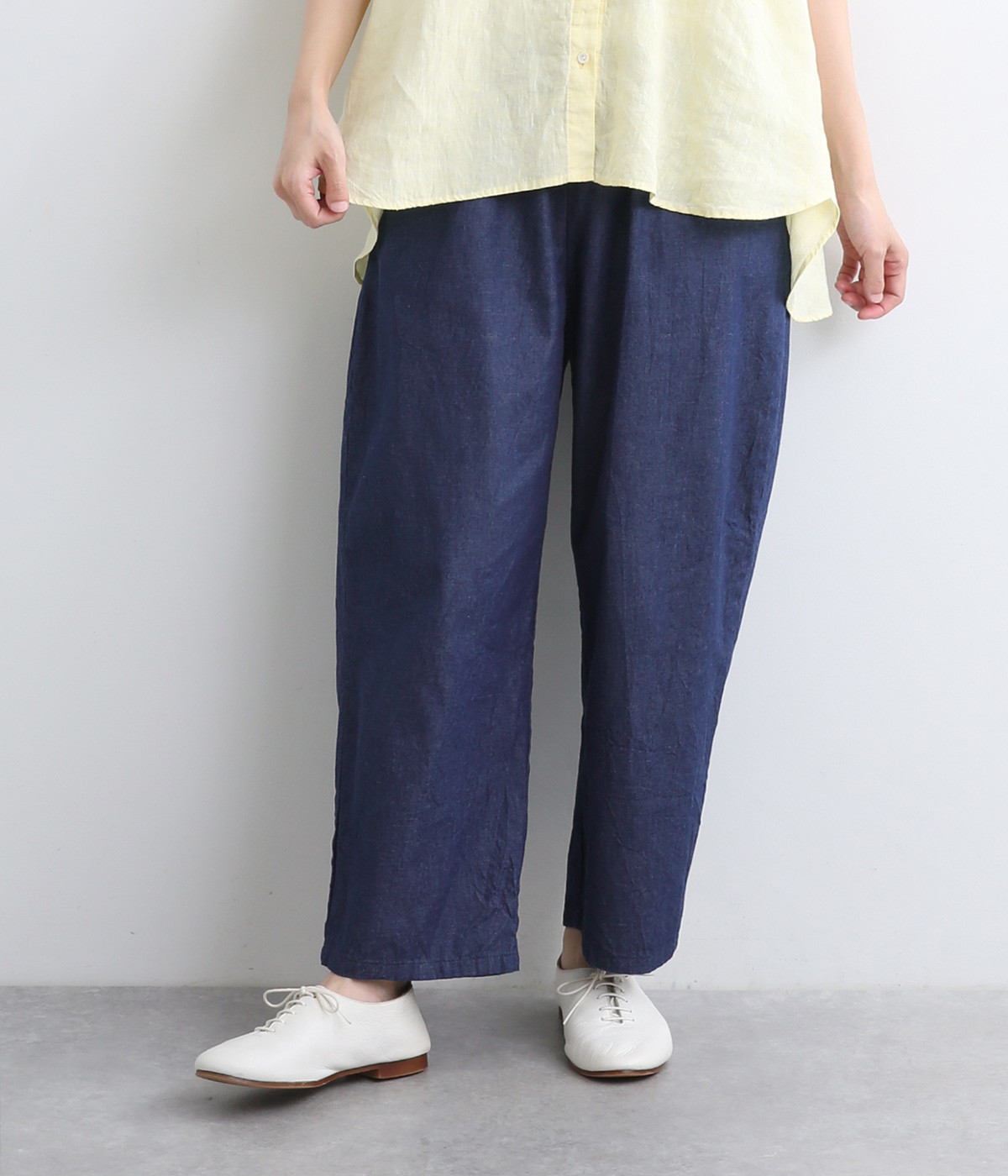 【made in japan】デニムエッグパンツ(ライトインディゴ-ONESIZE)