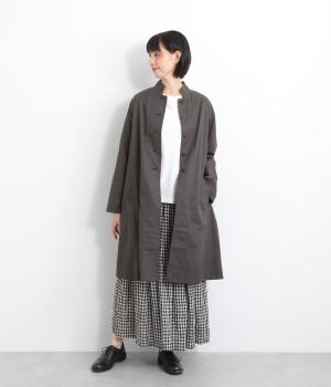 カーディガンスタイルコート(チャコール-ONESIZE)