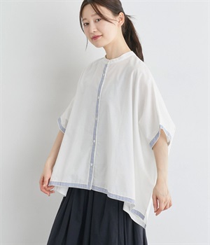 方耳シャンブレードルマンシャツ