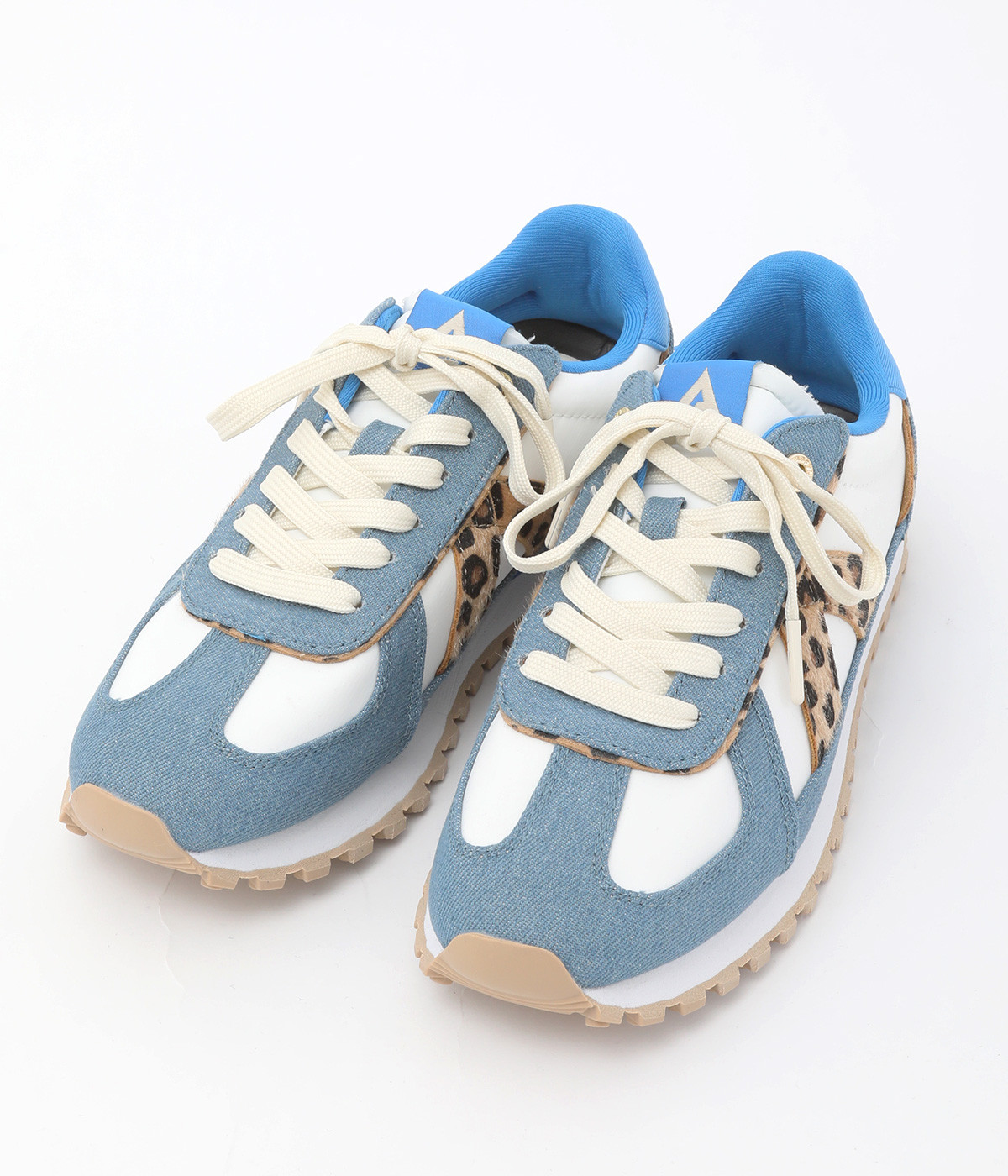 GATE(DENIM/LEO PONY HAIR/TAN-36)