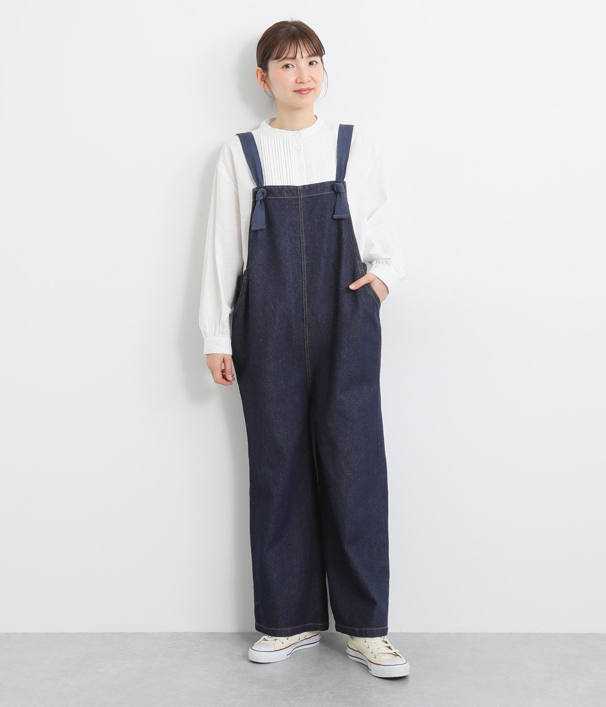 10ozデニム オーバーオール(インディゴ-ONESIZE)