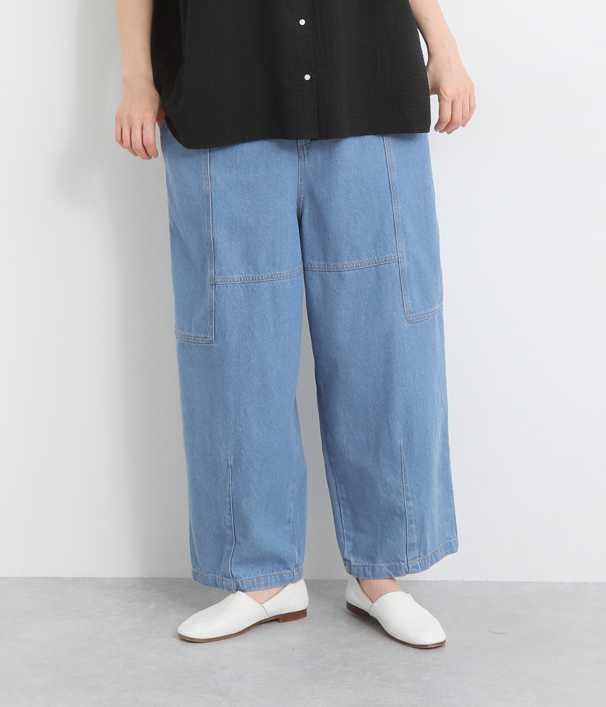 10ozデニム バルーンパンツ(ユーズド-ONESIZE)