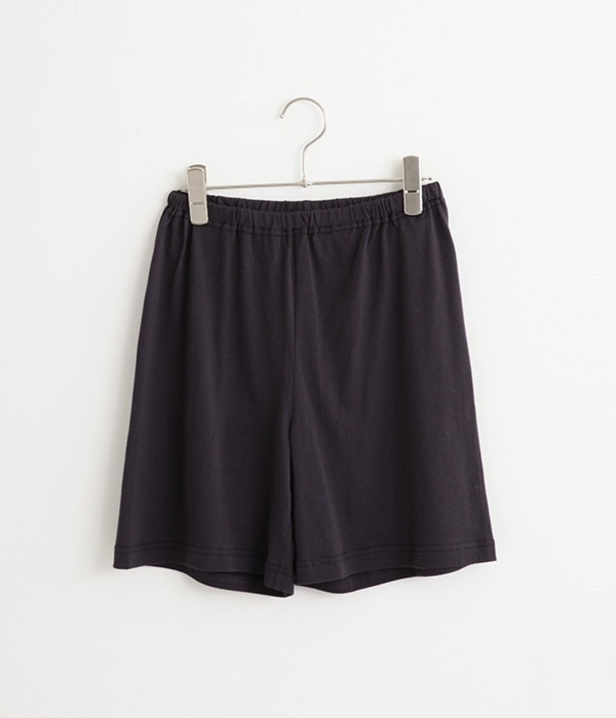 コットン天竺　ショートパンツ(チャコール-ONESIZE)