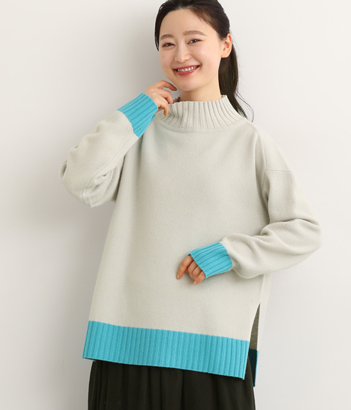 ミュージックハイネックプルオーバー(グレー系-ONESIZE)