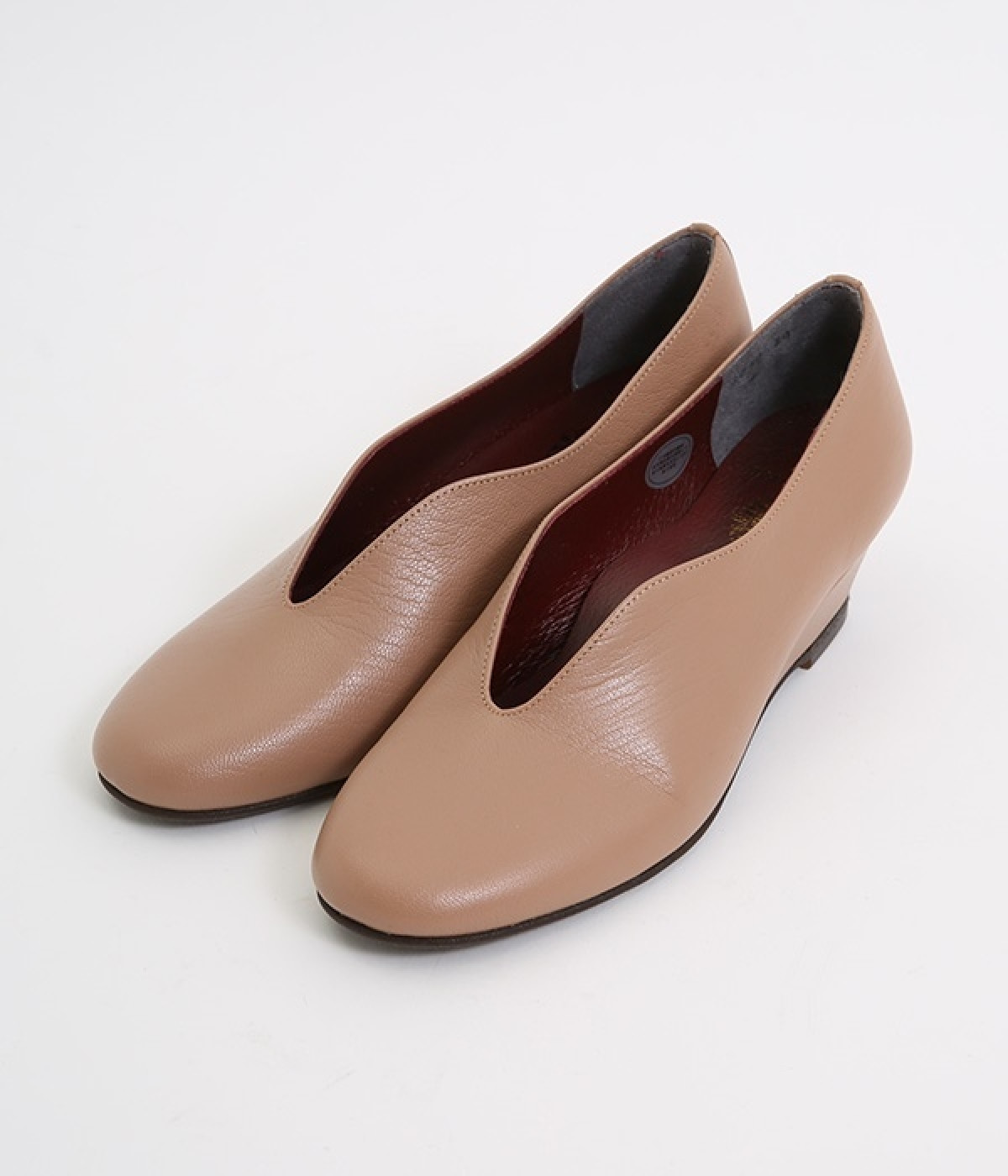 ウェッジソールパンプス　VANESSA(ローズベージュ-225)