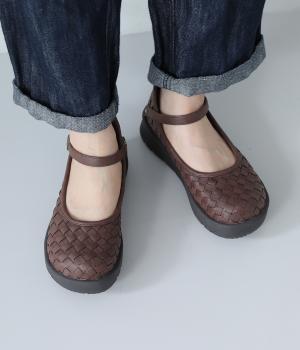 メッシュ　ストラップシューズ