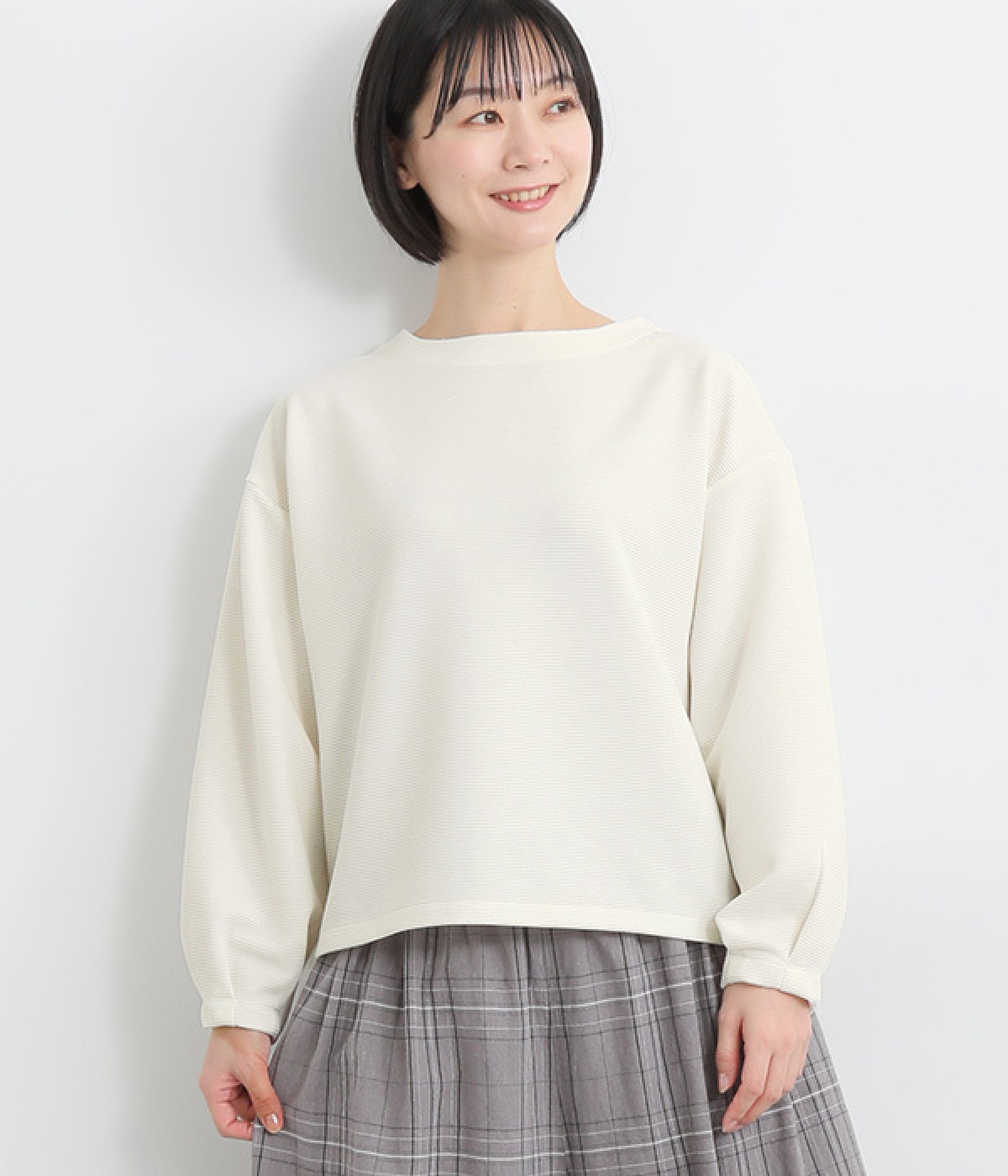 リップル袖タックプルオーバー(オフ-ONESIZE)