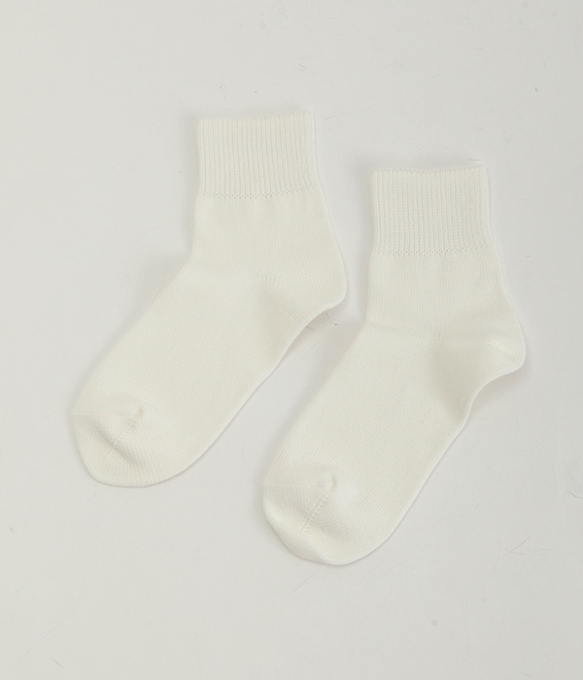 コットンショートソックス(ホワイト-ONESIZE)
