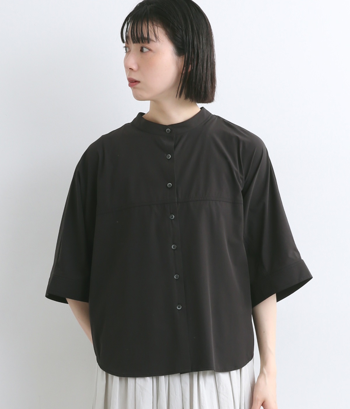 アイスタッチ2wayドルマンシャツ(ブラック-ONESIZE)