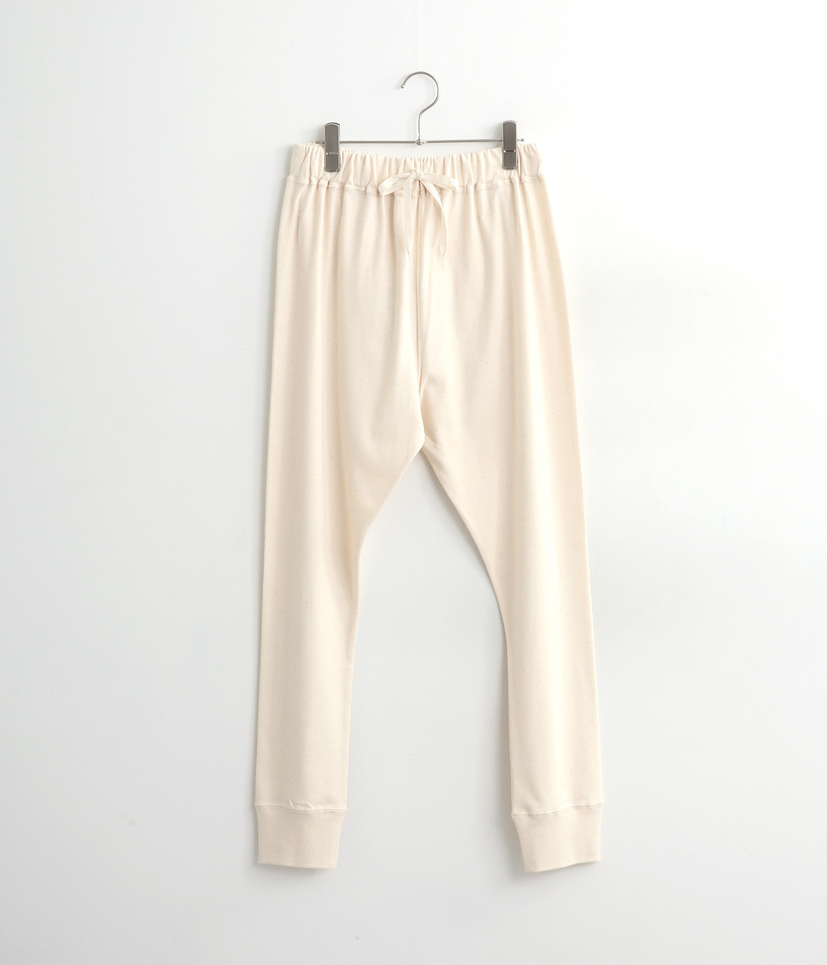【UNDYED】コットンリブパンツ(ナチュラル-ONESIZE)
