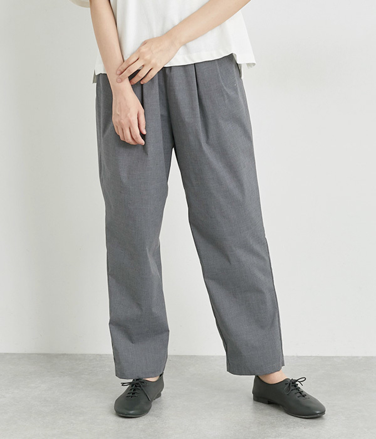 コンフォートライトストレッチパンツ(チャコール-ONESIZE)