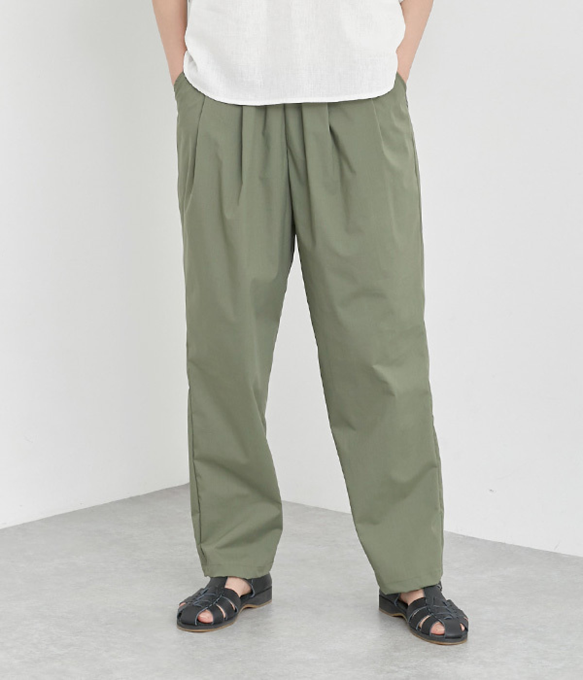 コンフォートライトストレッチパンツ(オリーブ-ONESIZE)