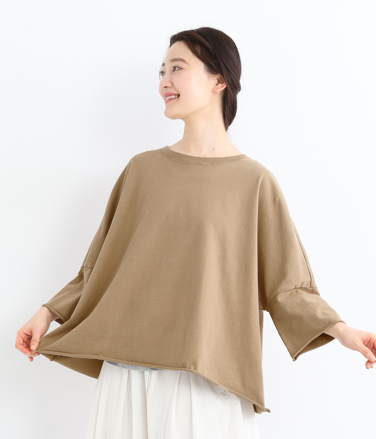 ライトヘビー天竺Tシャツ(ベージュ-ONESIZE)