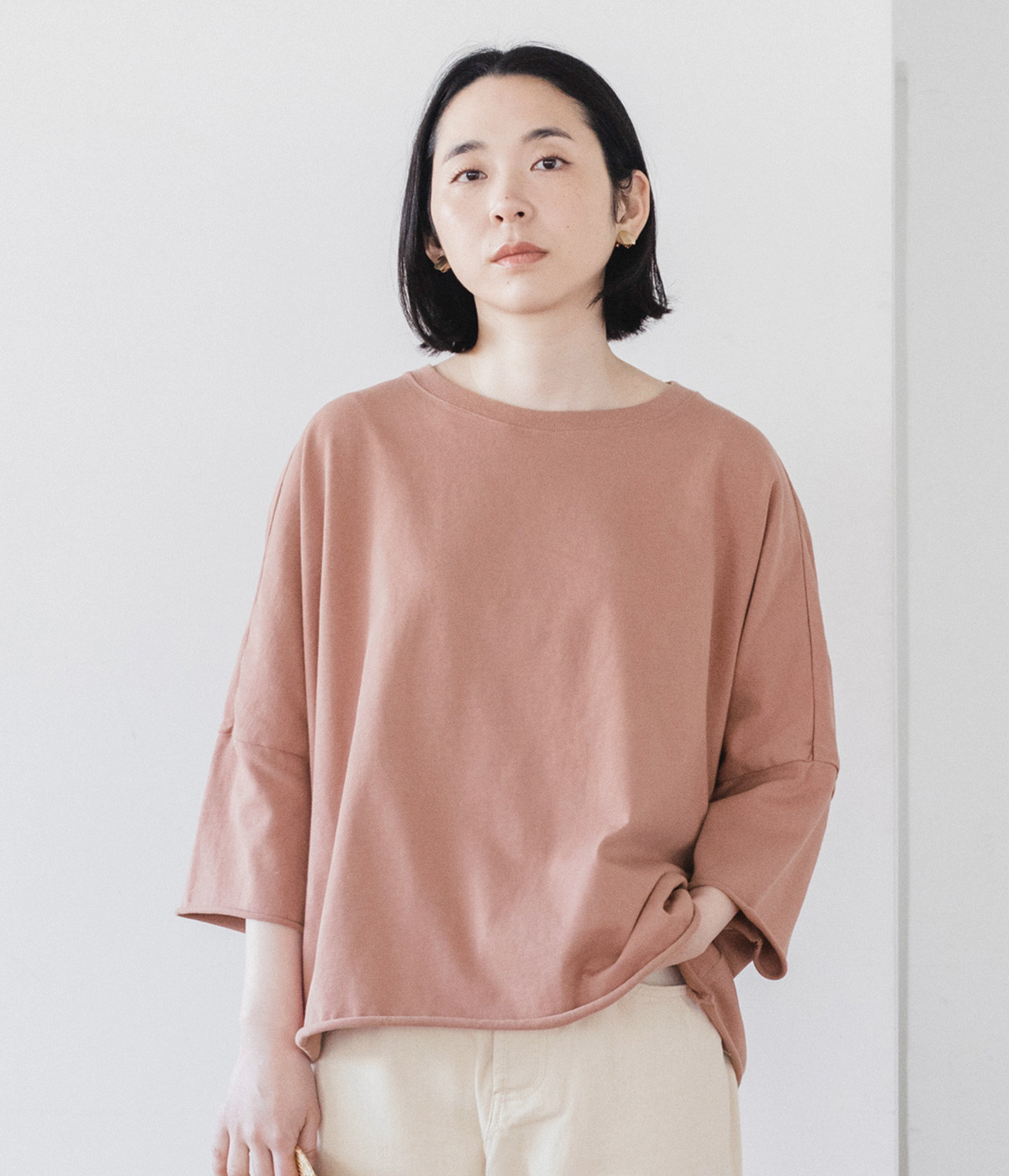 ライトヘビー天竺Tシャツ(ピンク-ONESIZE)