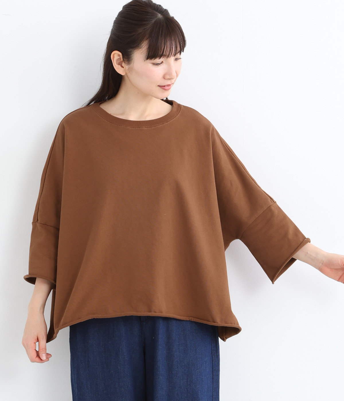 ライトヘビー天竺Tシャツ(ブラウン-ONESIZE)