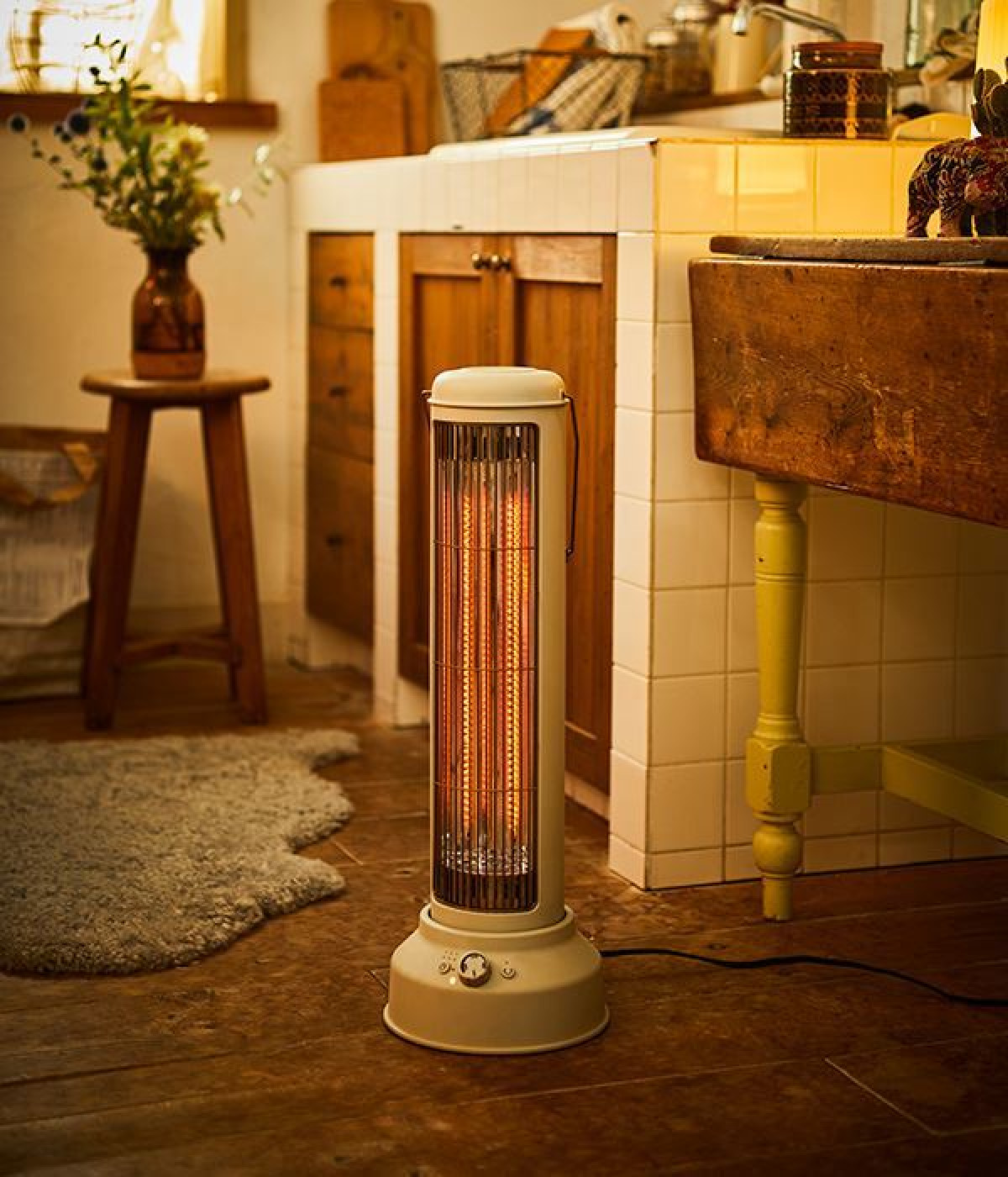 カーボンヒーター　Nostal　Stove　wide(グレージュ-ONESIZE)