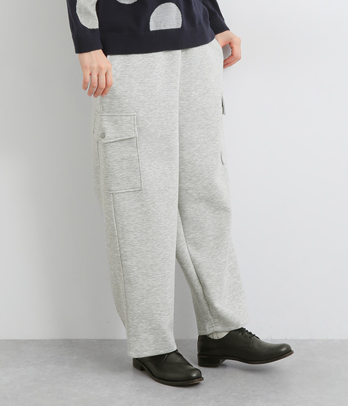 ダンボールニットカーゴパンツ(杢グレー-ONESIZE)